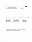 Research paper thumbnail of Foundations of rule-based query answering