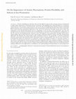 Research paper thumbnail of On the Importance of Atomic Fluctuations, Protein Flexibility, and Solvent in Ion Permeation