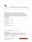 Research paper thumbnail of Enabling Music and Journalism Students To Respond Positively To Adversity In Work After Graduation: A Reconsideration Of Conventional Pedagogies