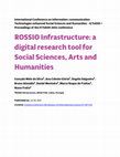 Research paper thumbnail of ROSSIO Infrastructure: a digital research tool for Social Sciences, Arts and Humanities