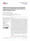 Research paper thumbnail of Mathematical Structure for Electromagnetic Frequencies that May Reflect Pilot Waves of Bohm’s Implicate Order