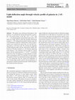 Research paper thumbnail of Light deflection angle through velocity profile of galaxies in f (R) model