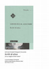 Research paper thumbnail of GEM Anscombe, Scritti di etica con un saggio di Peter Geach, a cura di Sergio Cremaschi, Morcelliana Editrice, Brescia