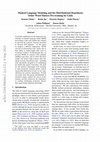 Research paper thumbnail of Masked Language Modeling and the Distributional Hypothesis: Order Word Matters Pre-training for Little