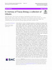 Research paper thumbnail of In memory of Tracey Bretag: a collection of tributes