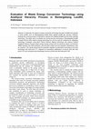 Research paper thumbnail of Evaluation of Waste Energy Conversion Technology using Analitycal Hierarchy Process in Bantargebang Landfill, Indonesia