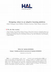 Research paper thumbnail of Designing values in an adaptive learning platform