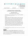 Research paper thumbnail of Examining the streams of a retention policy to understand the politics of high-stakes reform