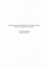 Research paper thumbnail of Public Justification and the Right to Private Property: Welfare Rights as Compensation for Exclusion