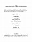 Research paper thumbnail of Elementary teacher’s knowledge of response to intervention implementation: a preliminary factor analysis