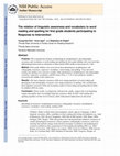 Research paper thumbnail of The Relation of Linguistic Awareness and Vocabulary to Word Reading and Spelling for First-Grade Students Participating in Response to Intervention