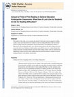 Research paper thumbnail of Print Reading in General Education Kindergarten Classrooms: What Does It Look Like for Students At-risk for Reading Difficulties?