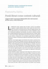 Research paper thumbnail of Fondi librari come contesti culturali. L’apporto delle ricostruzioni bibliografiche alla valorizzazione del libro antico e delle biblioteche