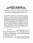 Research paper thumbnail of The Problem of Depth in Geology: When Pressure Does Not Translate into Depth