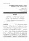 Research paper thumbnail of Vulnerability of Asian countries to climate variability hazards A fractal analysis