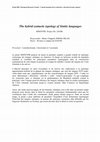 Research paper thumbnail of The Hybrid Syntactic Typology of Sinitic Languages «Sinotype»