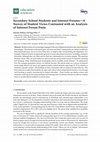 Research paper thumbnail of Secondary School Students and Internet Forums-A Survey of Student Views Contrasted with an Analysis of Internet Forum Posts