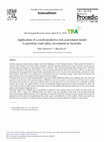 Research paper thumbnail of Application of a Crash-predictive Risk Assessment Model to Prioritise Road Safety Investment in Australia