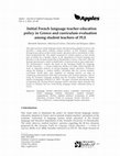 Research paper thumbnail of Initial French language teacher education policy in Greece and curriculum evaluation among student teachers of FLE