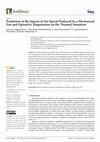 Research paper thumbnail of Prediction of the Impact of Air Speed Produced by a Mechanical Fan and Operative Temperature on the Thermal Sensation