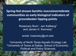 Research paper thumbnail of Spring-Fed Stream Benthic Macroinvertebrate Communities as Early Biological Indicators of Groundwater Tipping Points