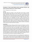 Research paper thumbnail of Correlates of Early Sexual Debut and Its Associated STI/HIV Risk Factors among Sexually Active Youths in Malawi