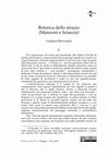 Research paper thumbnail of Retoriche dello strazio (Manzoni e Sciascia)