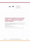 Research paper thumbnail of Dinámicas de enseñanza en la educación superior: un análisis de las prácticas del profesorado destacado en el proyecto Cartas al Maestro