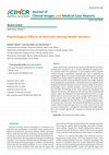 Research paper thumbnail of Psychological effects of burnout among health workers