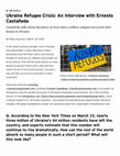 Research paper thumbnail of Ukraine Refugee Crisis: An Interview with Ernesto Castañeda