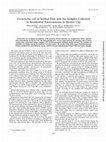 Research paper thumbnail of Escherichia coli in settled-dust and air samples collected in residential environments in Mexico City