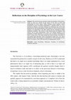 Research paper thumbnail of Reflections on the Discipline of Psychology in the Law Course