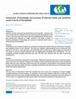 Research paper thumbnail of Assessment of knowledge and practices of selected health and sanitation issues in slums of Ahmedabad