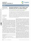 Research paper thumbnail of Reversible densification in nano-Li2MnO3 cation disordered rock-salt Li-ion battery cathodes