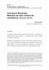 Research paper thumbnail of Literatura Moçárabe. Memória de uma cultura de resistência (Séculos VIII-XII)