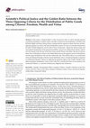 Research paper thumbnail of Aristotle’s Political Justice and the Golden Ratio between the Three Opposing Criteria for the Distribution of Public Goods among Citizens: Freedom, Wealth and Virtue