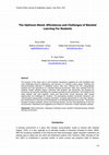 Research paper thumbnail of The Optimum Blend: Affordances and Challenges of Blended Learning For Students