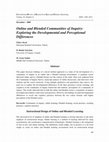 Research paper thumbnail of Online and blended communities of inquiry: Exploring the developmental and perceptional differences