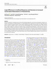 Research paper thumbnail of Large Differences in Livelihood Responses and Outcomes to Increased Conservation Enforcement in a Protected Area