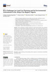 Research paper thumbnail of Key Challenges for Land Use Planning and Its Environmental Assessments in the Abuja City-Region, Nigeria