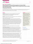 Research paper thumbnail of Effect of Pulsed Low-Intensity Ultrasonography on Symptom Relief and Tibiofemoral Articular Cartilage Thickness Among Veterans Affairs Enrollees With Knee Osteoarthritis