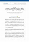 Research paper thumbnail of Los contratos de servicios de cloud storage público: cláusulas de privacidad y seguridad del contenido almacenado a la luz del derecho chileno