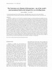 Research paper thumbnail of The Vjetrenica cave (Bosnia & Herzegovina) – one of the world’s most prominent biodiversity hotspots for cave-dwelling fauna