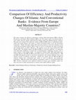 Research paper thumbnail of Comparison Of Efficiency And Productivity Changes Of Islamic And Conventional Banks: Evidence From Europe And Muslim-Majority Countries?