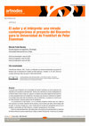 Research paper thumbnail of El autor y el intérprete: una mirada contemporánea al proyecto del Biocentro para la Universidad de Frankfurt de Peter Eisenman