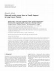 Research paper thumbnail of Pain and Anxiety versus Sense of Family Support in Lung Cancer Patients