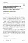 Research paper thumbnail of Abhinav Chandrachud: Republic of Religion: The Rise and Fall of Colonial Secularism in India