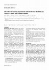 Research paper thumbnail of The effect of hearing impairment and intellectual disability on children's static and dynamic balance