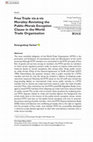 Research paper thumbnail of Free Trade vis-à-vis Morality: Revisiting the Public-Morals Exception Clause in the World Trade Organization