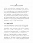 Research paper thumbnail of The Case for Wilderness Preservation